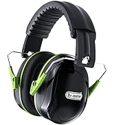 Dr.meter Hearing Protection Ear Muffs, 28dB Noise Reduction Safety Earmuffs with Adjustable Headb...