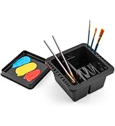 MyLifeUNIT Paint Brush Cleaner, Paint Brush Holder and Organizers for Acrylic, Watercolor, and Wa...