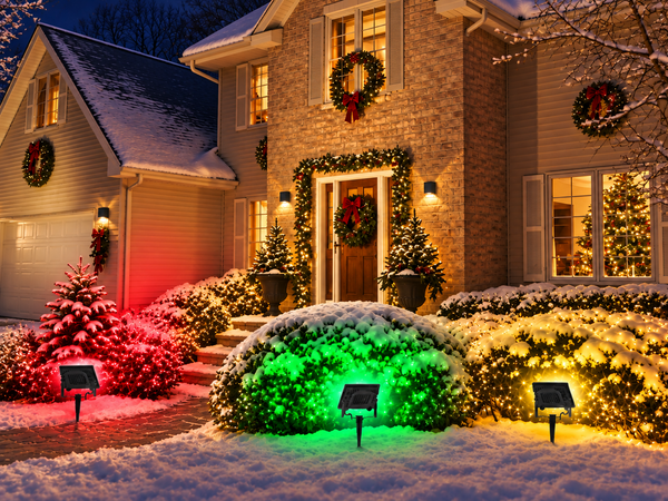 T-SUN 30W RGBCW LED Flood Lights Bluetooh and Remote-christmas decoration