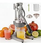 Zeluna Cast Iron Juicer Manual Hand Press Squeezer for Citrus & Pomegranate – Easy to Clean Metal...