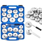 Acymner 23PCS Oil Filter Removal Tool, Oil Filter Removal Cap Wrench Socket Tool Set 1/2" Automot...