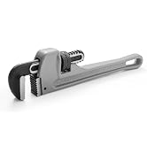 DURATECH 8-inch Aluminum Straight Pipe Wrench, Adjustable Plumbing Wrench | Heavy Duty,Drop Forge...