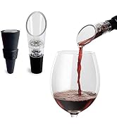 TenTen Labs Wine Aerator Pourer and Wine Stopper (2-pack) - Wine Saver - Wine Aerator and Re-cork...