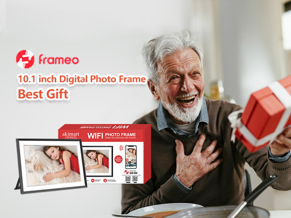 32GB FRAMEO 10.1 Inch Smart WiFi Digital Photo Frame