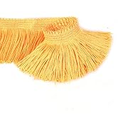 BEL AVENIR Lace Chainette Fringe Trim Polyester Tassel Trim with Hand Knitting for Home Accessori...