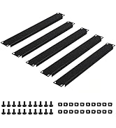 YuPinDiZu 5 Pack of 1U Blank Panel - Metal Rack Mount Filler Panel for 19in Server Rack Cabinet o...