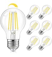 TOBUSA LED A19 Dimmable Light Bulbs 100W Equivalent, Vintage E26 Edison Bulbs 8W 1200LM, 5000K Da...