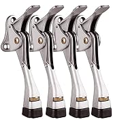 Gotega Door Stopper, 4 Packs Kickdown Door Stop with One Touch Adjustable Height and Rubber Tip 4...