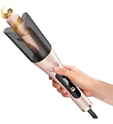 LANDOT Automatic Rotating Curling Iron 1 Inch with 2-Way Anti-Tangle | Ceramic & Tourmaline: Fast...