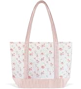 Sunwel Fashion Women Top Zipper Large Floral Quilted Tote Bag for Work Travel Gym Shopping