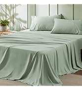 Bedsure Queen Sheet Set - 4 Pieces Soft Queen Size Sheets - Breathable & Cooling - Hotel Luxury -...
