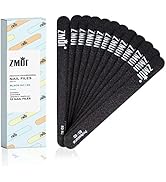 ZMOI Professional Nail Files, 12 PCS Washable Double Sided Emory Board 80/80 Grit for Acrylic/Gel...