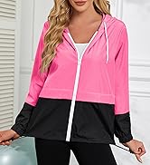 Zando Lightweight Rain Jacket Women Waterproof - Raincoat for Women Packable Rain coat Hooded Win...
