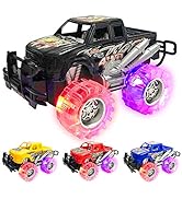 ArtCreativity Light Up Monster Trucks for Boys and Girls, 4-Pack Toy Truck Set, Monster Trucks fo...