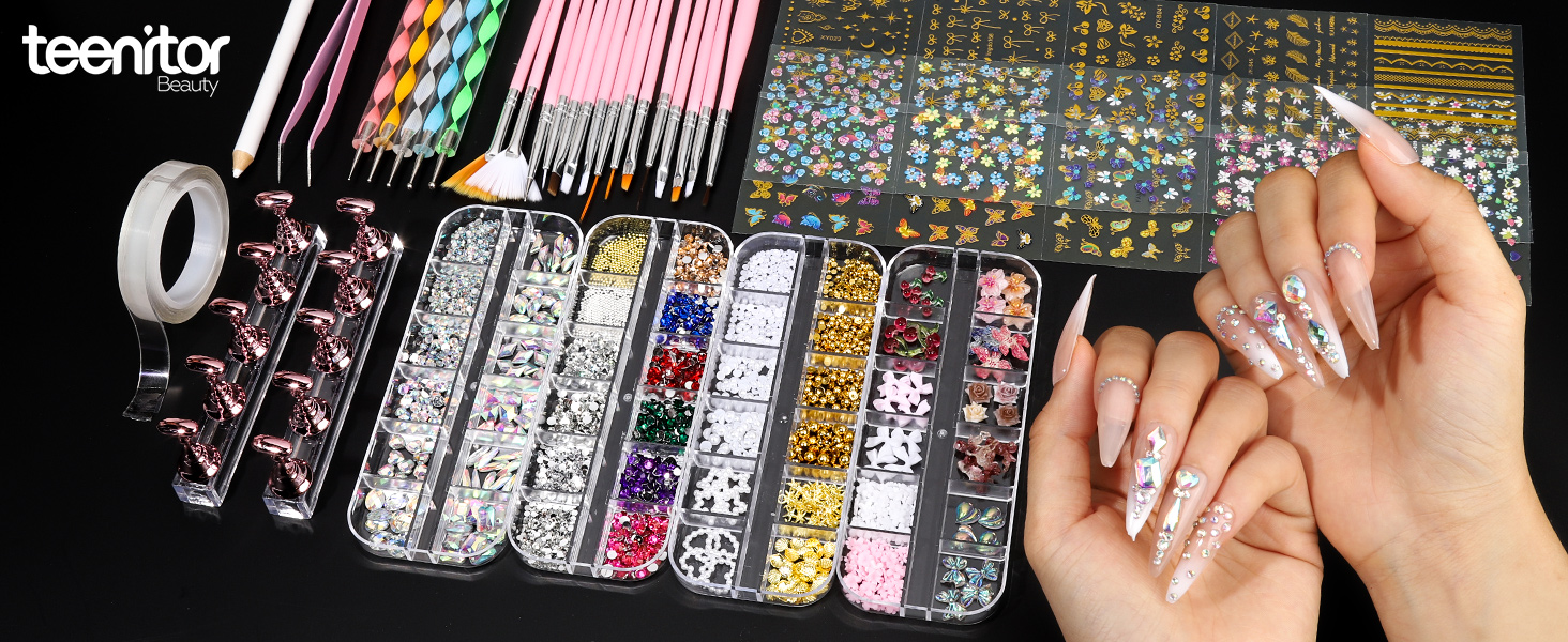 Nail Charms and Gems