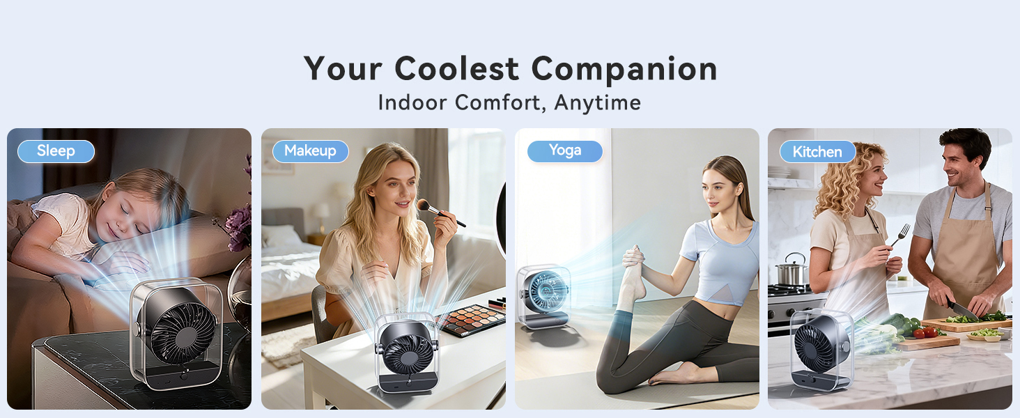 rechargeable desk fan