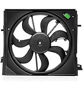 TEMSONE Radiator Cooling Fan Assembly with Fan, Shroud & Motor Compatible with 2017 2018 2019 Nis...