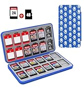 FYY Nintendo Switch Game Case Holder for Switch 2 Cartridge Case with 24 Game Card Slots & 48 Mic...