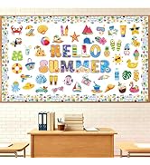 Nlicrst Summer Bulletin Board Decorations Colorful Hawaiian Summer Bulletin Board May Bulletin Bo...