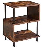 Aibiju Side Table for Bedroom and Living Room, Narrow End Table Small, Mid-Century Modern Nightst...