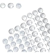 214 PCS Clear Cabinet Bumpers, Self Adhesive Silicone Bumper Pads, 3 Sizes Transparent Rubber Fee...