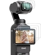 AMAZEAR Lens Screen Protector for DJI Osmo Pocket 4/3 / Xtra Muse (6 Pack), Pocket4 Accessories T...