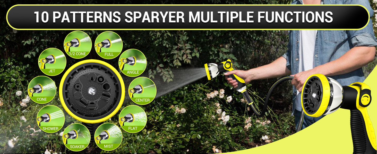 Garden Hose with Spray Nozzle
