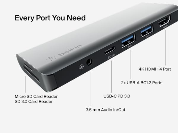 Belkin Connect 7-1 USB-C Multiport Hub