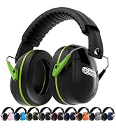 Dr.meter Hearing Protection Ear Muffs, 31dB Noise Reduction Safety Earmuffs for Adults Kids Autis...