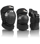 JBM Adult & Kids Knee Pads Elbow Pads and Wrist Guards for Inline Skating, Roller Skating, Skateb...