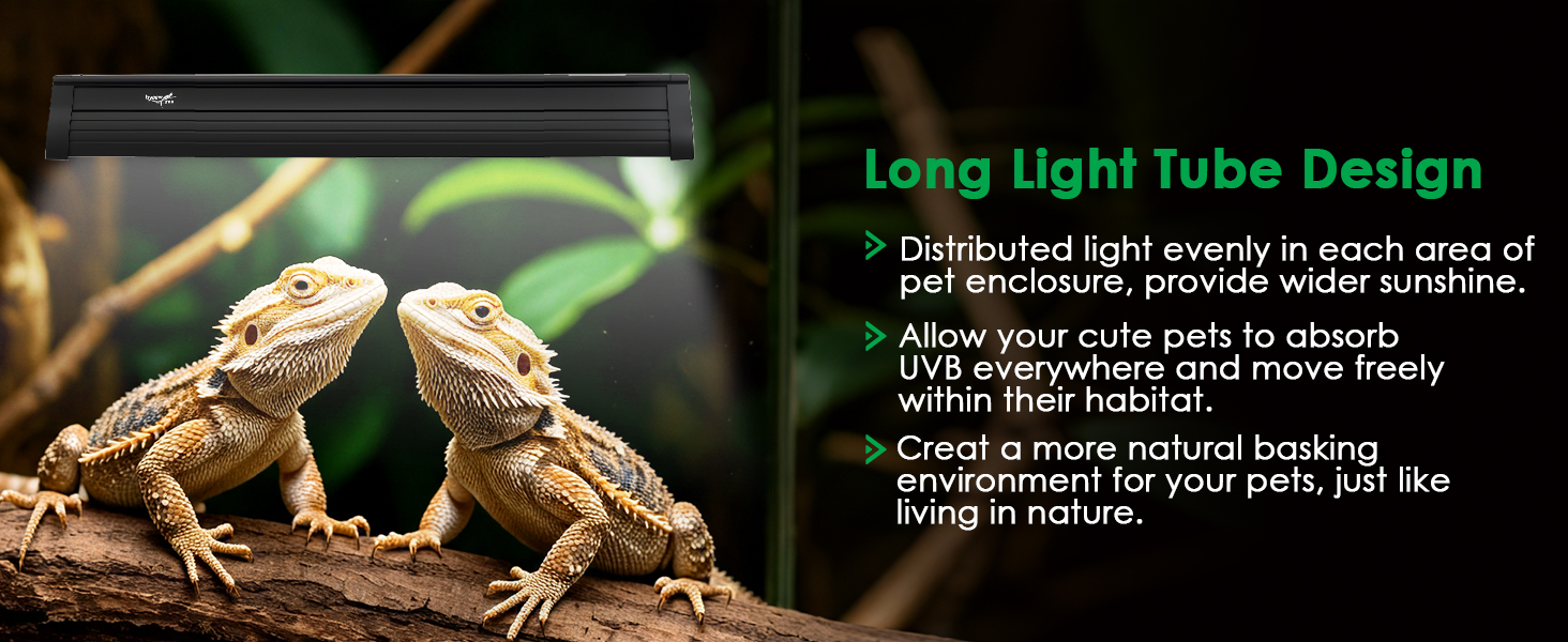 t5 10.0 uvb reptile light fixture