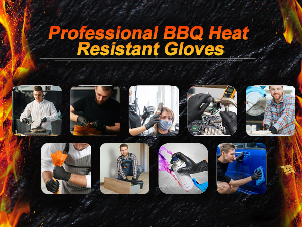 bbq heat resistant gloves