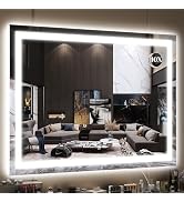 FENNIO Large Vanity Mirror with Lights,40" x 28"Makeup Mirror with Lights,Hollywood Mirror with 3...