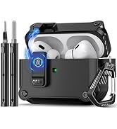 Pohgelan Compatible with AirPods Pro 2nd/1st Generation Case Cover,with Cleaner kit,Automatic Sna...