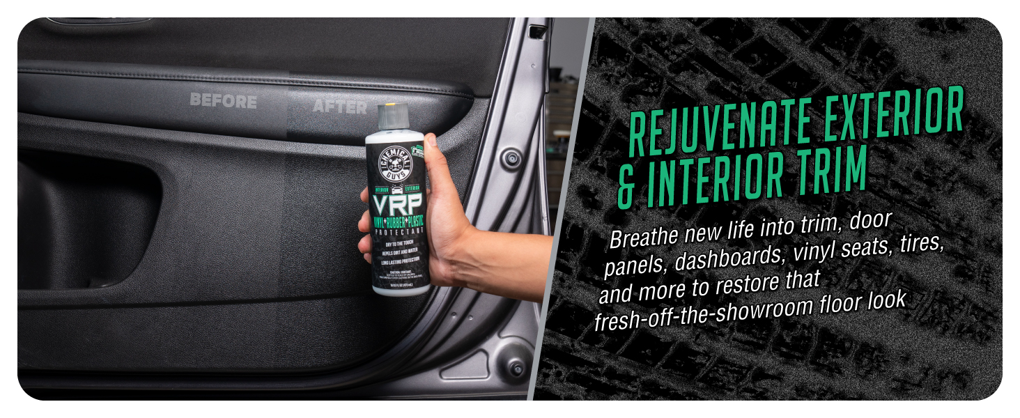 VRP, protect vinyl, rubber, & plastic, car detailing from Chemical Guys