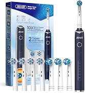 SEAGO Rotating Electric Toothbrush with 8 Brush Heads for Adults, 5 Modes Rechargeable Power Toot...