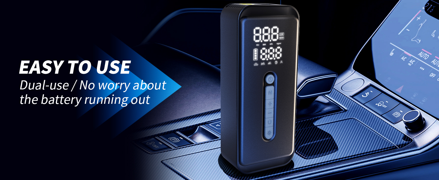 12v dc portable air compressor pump inflador de neumaticos portatil 12 volt tire inflator