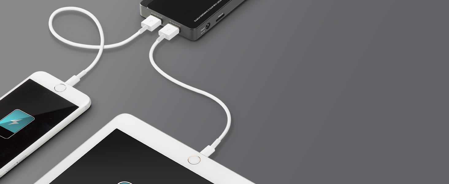 Extra 2 Charging Ports for All Your Devices