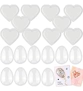 20PCS Hearts and Egg/Balloon 3D Dimensional Shaker Domes for Adding Dimensions to Shaker Cards Pl...