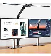 KableRika Desk Lamp,Double Head Desk Lamp with Clamp,24W Led Desk Lights for Home Office Ultra Br...