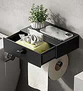 black toilet paper holder