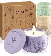 WarmEmbrace Scented Candles, 4 Pack Candles for Women, Candle Set 4 Different Scents, Natural Ing...
