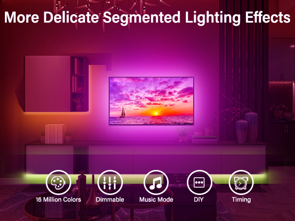 Multi-function TV led lights