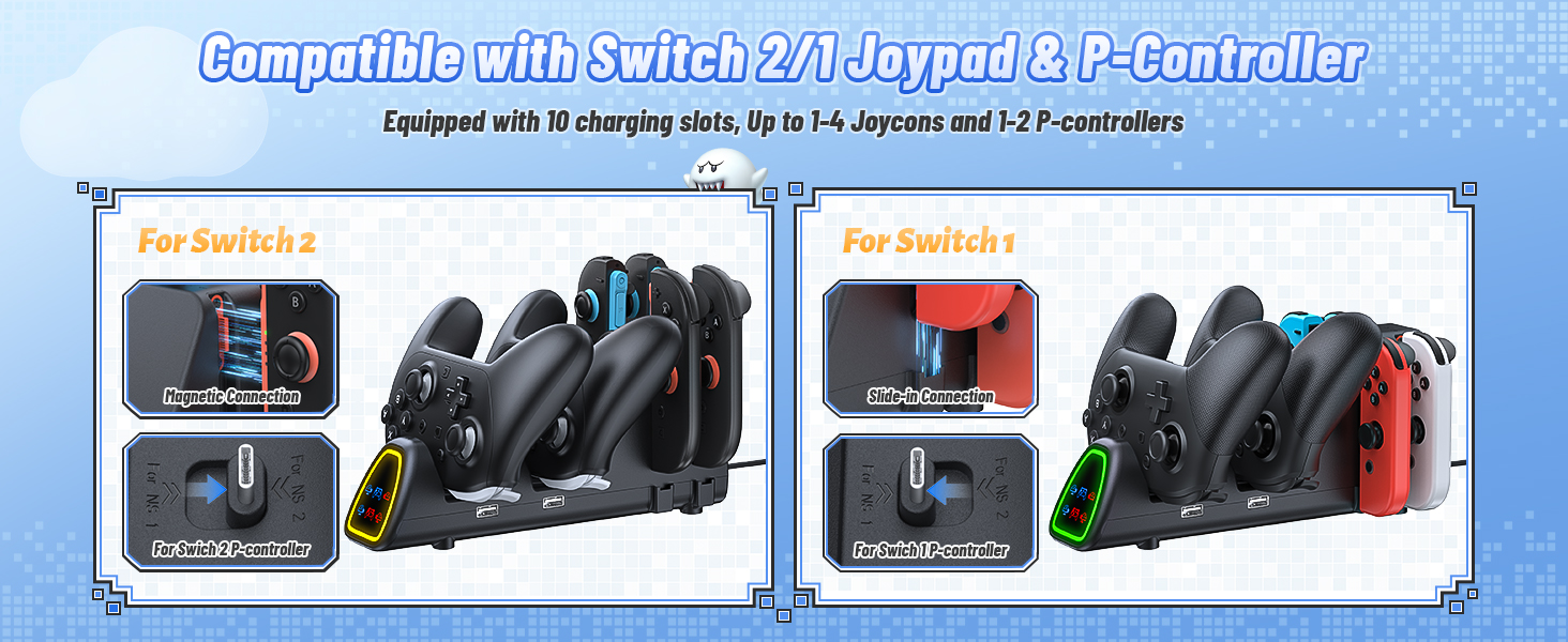 switch 2 controller charging dock