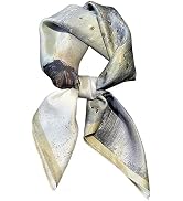 CODCOS 27.5 Inch Silk Feeling Scarf for Women Square Satin Head Scarf Hair Wrap Bandana