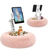 HomeMount Velvet Tablet Pillow Stand for Bed & Couch, Adjustable Kindle Pillow Stand with 360° Ro...