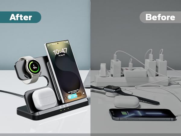 charging station wireless for samsung compact and safe