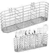 Fanbsy 304 Stainless Steel Utensil Holder, Dish Drying Rack, Kitchen Utensil Organizer, Knife and...