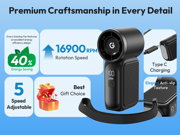 Gaiatop Portable Handheld Mini Fan