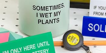 funny planter pot green